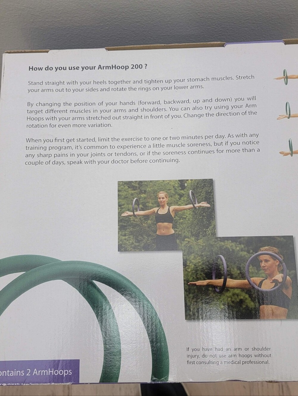 Exercise Arm Hoops - Picture 3 of 10